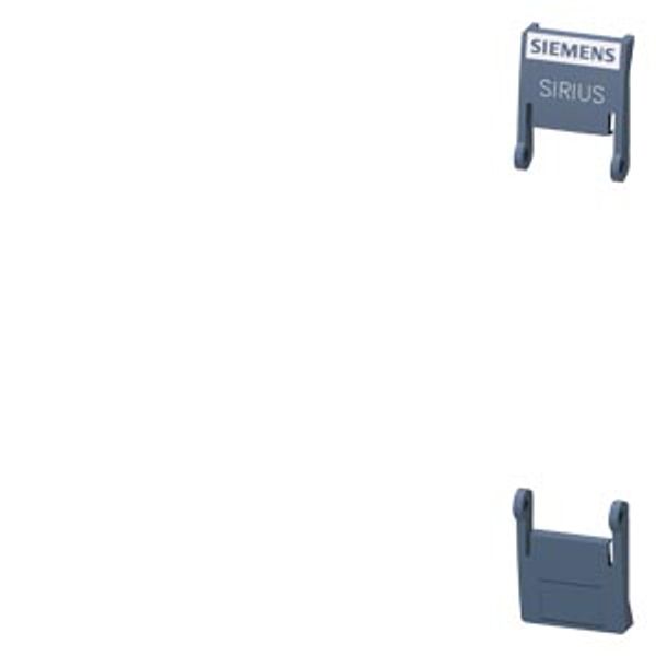 hinged cover 17.5 mm, for SIRIUS devices in industrial DIN-rail enclosure in titanium gray , image 1