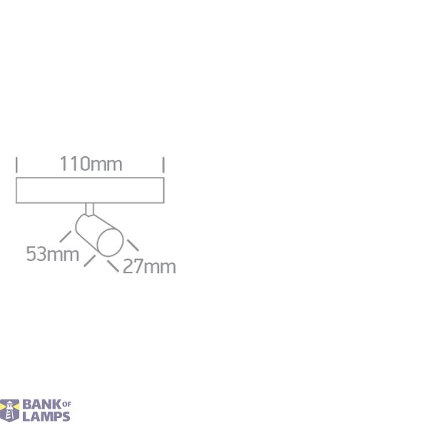 BLACK 5W 48V CCTV IP20 ADJUSTABLE FLAT MAGNETIC image 2