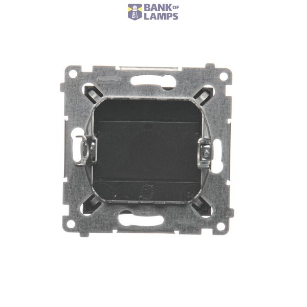 Computer socket RJ45 category 5e + telephone socket RJ11, (module), Silver matt, metalic image 1