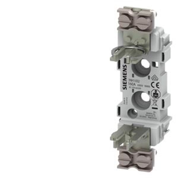 HRC fuse base plastic Sz.00 1P clamp image 1