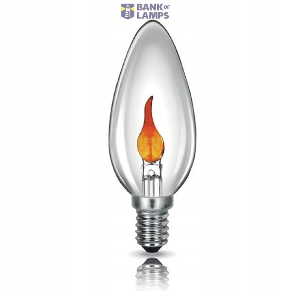 Flicker Flame Candle С35 230V 3W Е14 clear Bellight image 1
