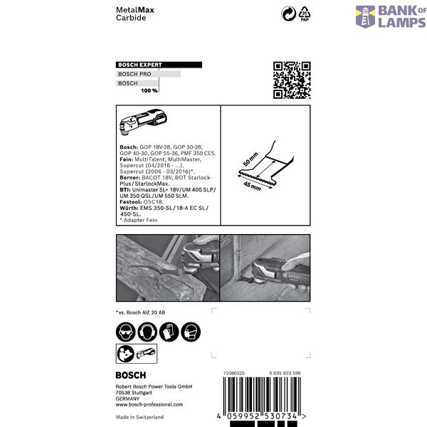 EXPERT MetalMax PAIZ 45 AIT Multitool Blade 45 mm image 1