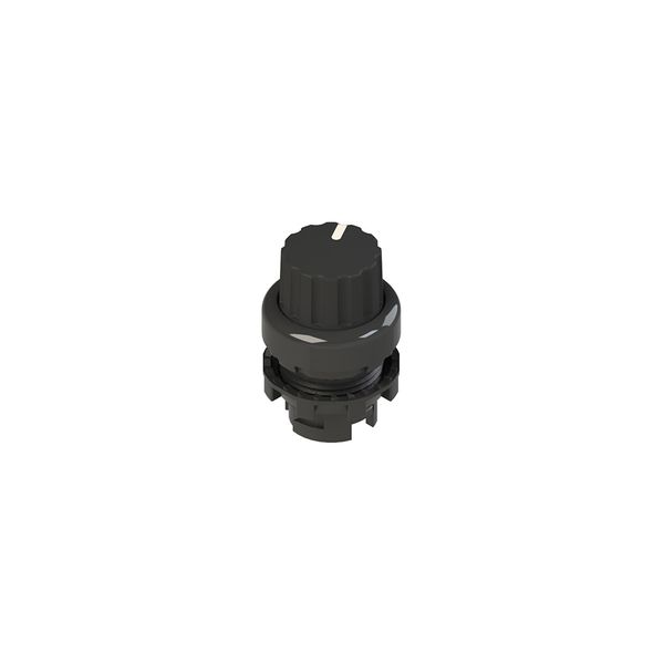 Knob selector, 2 positions black with marking image 2