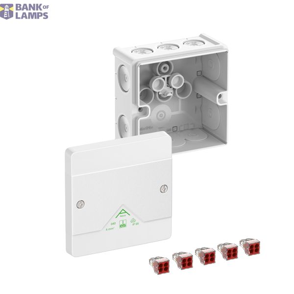 Junction box, Type of protection IP66, max. 4², Impact strength IK07, Protection class II, Ui 400V AC, Ui 400V DC, DLG, VDE, Halogen free image 1