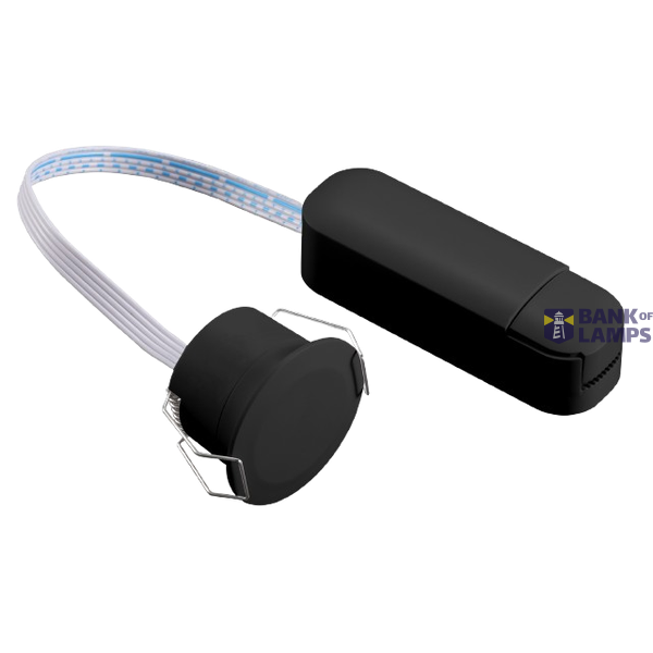 PIR Motion Sensor 8m, Max 2000W, IP44, 360° Black Matt image 1