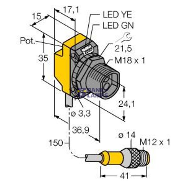 Photoelectric Sensor Photoelectric Sensor for Glass Fibers   QS18VP6FQ5 image 2