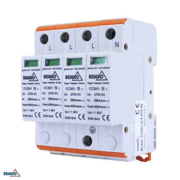 SURGE PROTECTOR 4P 20kA(8/20) CLASS T2 (C) image 1