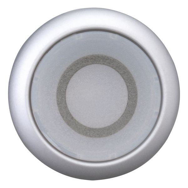 M22-DL-W-X0 Illuminated pushbutton actuator, RMQ-Titan, Flush, momentary, White, inscribed 0, Bezel: titanium image 3