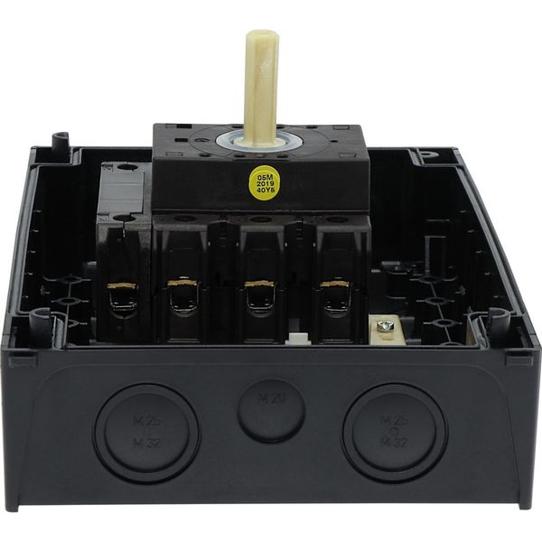 P3-63/I4/SVB/N Main switch, P3, 63 A, surface mounting, 3 pole + N, Emergency switching off function, With red rotary handle and yellow locking ring, Lockable in the image 19