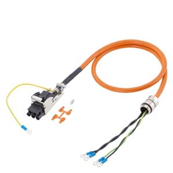 Power cable pre-assembled type: 6FX8002-5CP10 4x 2.5 C Screw connection...6FX8002-5CP10-1AG0 image 1