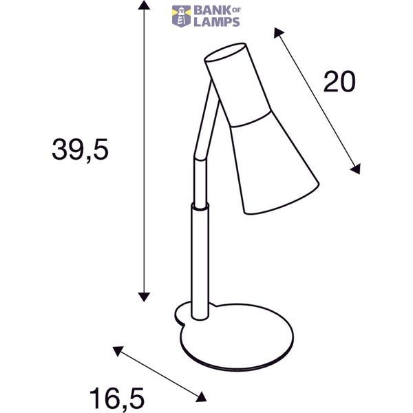 PHELIA table lamp, blue, aluminium/steel, GU10 image 2