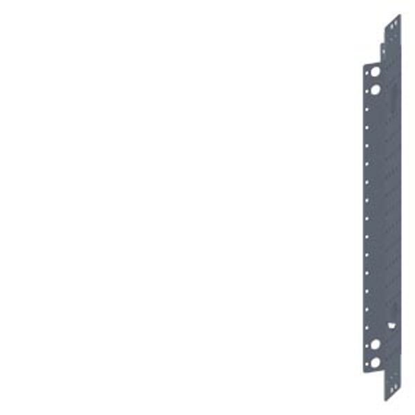 SIVACON, Universal holder for 19 components, f. cable channel, DIN, C rail, lamp, 2 HU, image 1