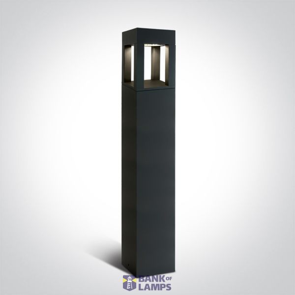 ANTHRACITE BOLLARD 90cm 22W CW IP65 230V image 1