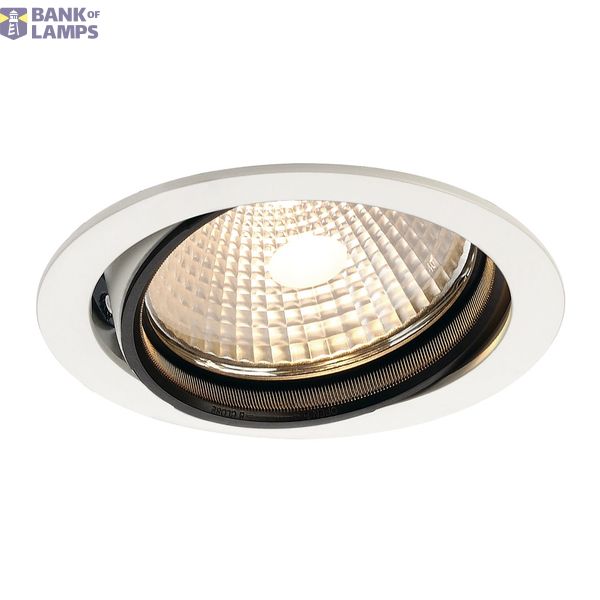 BERET G12 downlight, white, max. 150W image 1