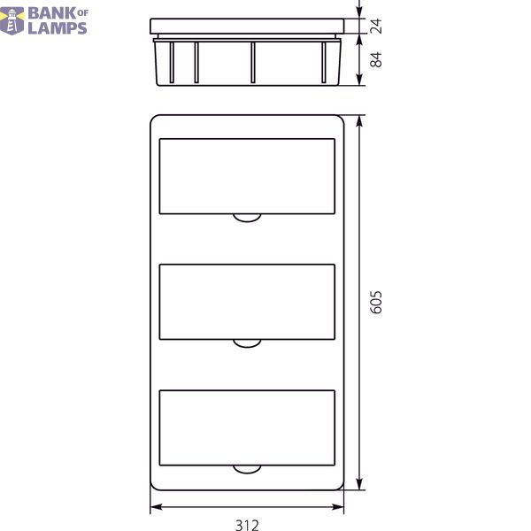 Flush-mounted distribution board RP-36/B Fala (N+PE) image 2