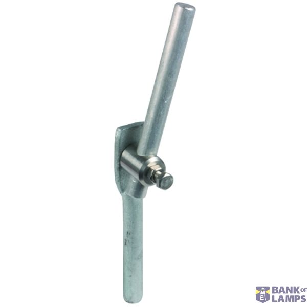 Adapter for vertical positioning of rods D 16mm  St/tZn / StSt image 1