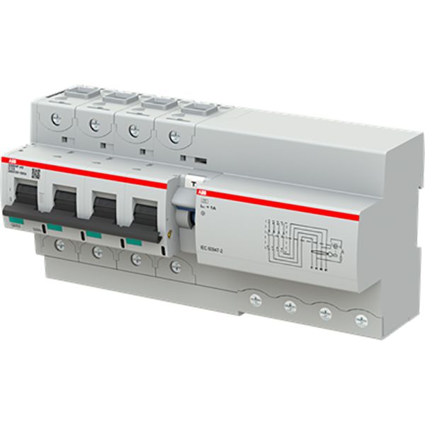 Residual current breaker RCBO DS800 range 50kA, 4P, curve C, 125A, 100 image 1