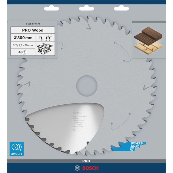 Optiline Wood circular saw blade 300 x 30 x 3,2 mm, 48 image 2
