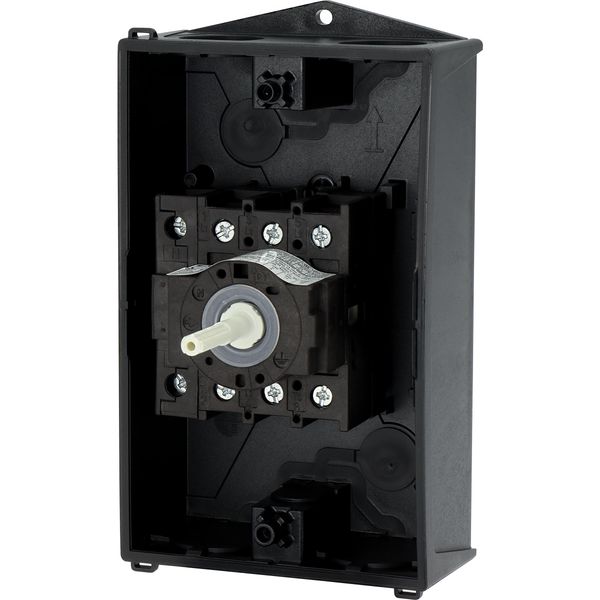P1-25/I2/SVB-SW/N Main switch, P1, 25 A, surface mounting, 3 pole + N, STOP function, With black rotary handle and locking ring, Lockable in the 0 (Off) position image 27