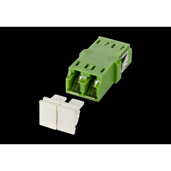 OpDAT adapter LC-Duplex APC OS2 with inner shutter image 2