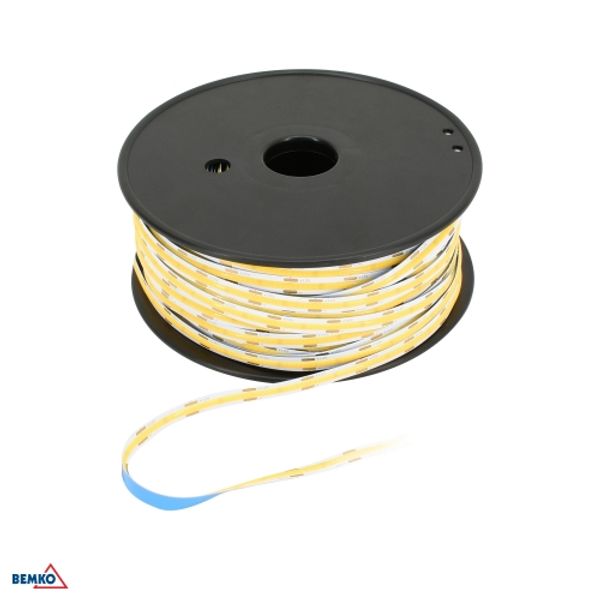 LED STRIP LIGHTS PREMIUM 12V DC COB 24000LED/50M 7W/1M IP20 WARM WHITE image 1