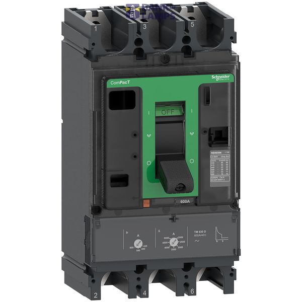 NSX630N 50kA AC 630A TMD 3P3D image 1