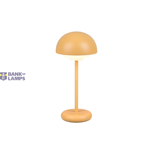 Elliot LED table lamp yellow rechargeable image 1
