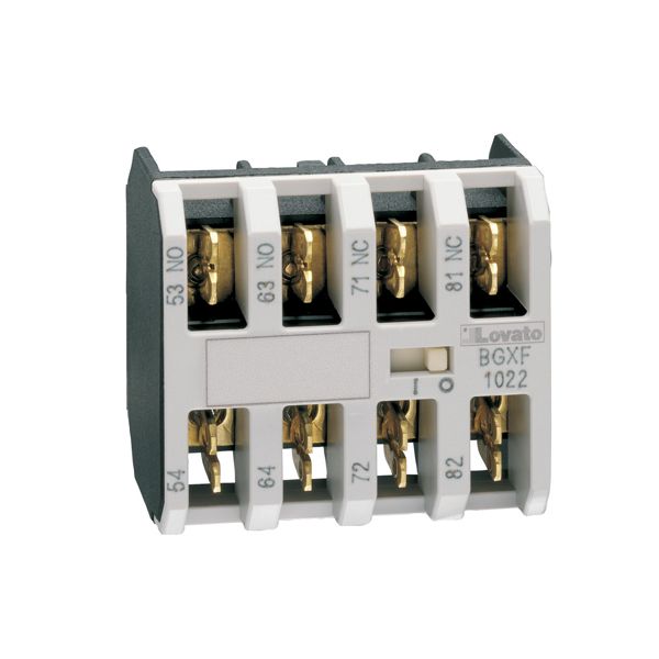 Auxiliary contact, Faston terminals,for BG... series mini-contactors, 1NO+1NC image 1