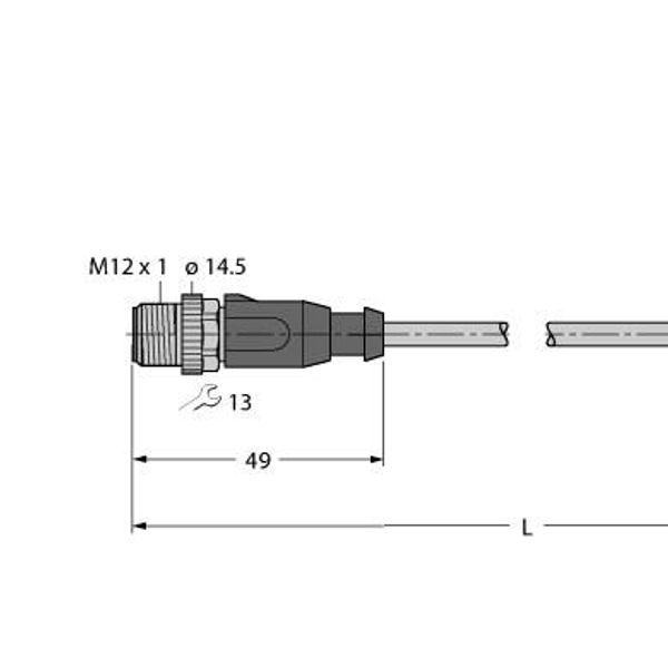 Industrial Ethernet/PROFINET Cable Connection Cable   RSSD-PSGS4M-4416-20M image 1