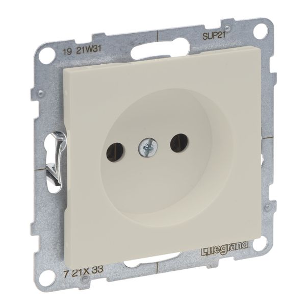 2P SOCKET SCREW TERMINALS IVORY image 1