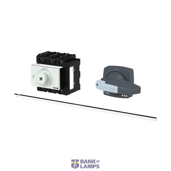 P3 Main switch, 80 A,Rear mounting, 3 pole, Form M4/K2-G, Gray, Short  image 2