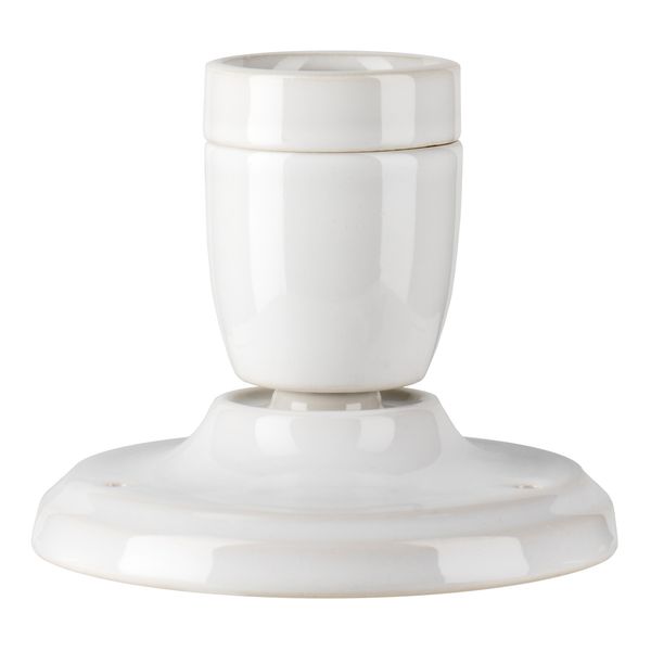 Ceiling / Wall Lamp Porcelain S E27 White image 1