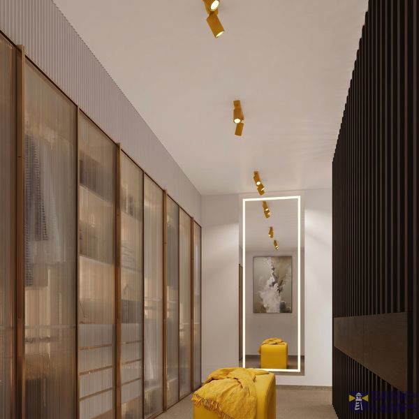 Wall lamp KARBON yellow with a switch image 8