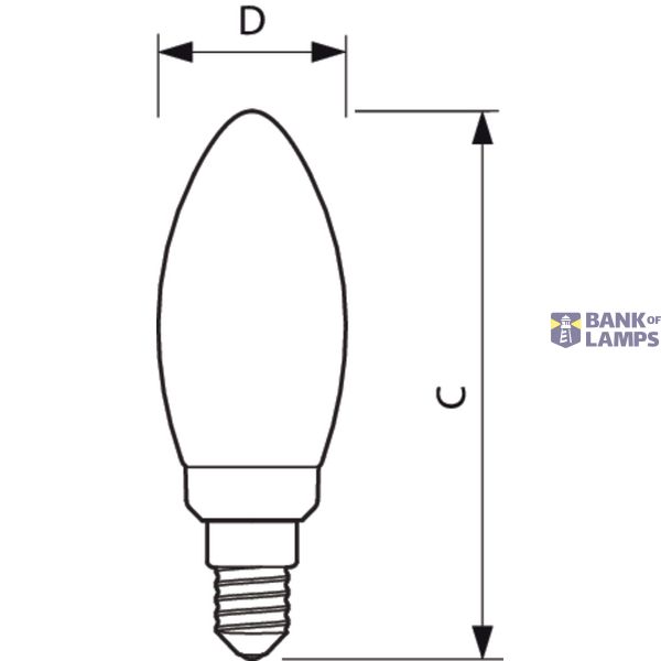 CLA LEDCandle ND 4.3-40W E14 840 B35 CL image 3