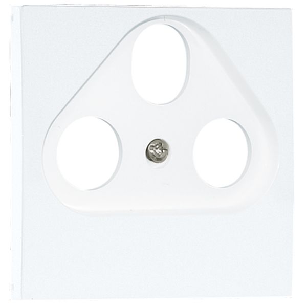 C.PLATE R-TV-SAT SOCK MULTIBRAND 3 OUT WHITE image 1