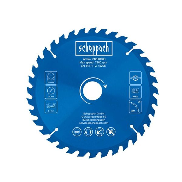 Scheppach Saw Blade 36T PL75 image 2