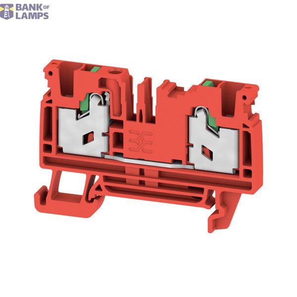 Feed-through terminal block, SNAP IN, red, 4 mm², 32 A, 1000 V, Number image 1