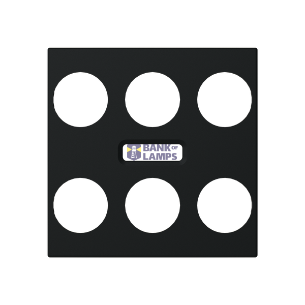 Cover plate - KNX 3-gang sensors with IR - 2M - Matt Black image 1