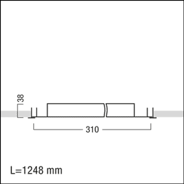 MIRL LAY LED3800-840 M625L EVG KA - LED recessed luminaire image 2
