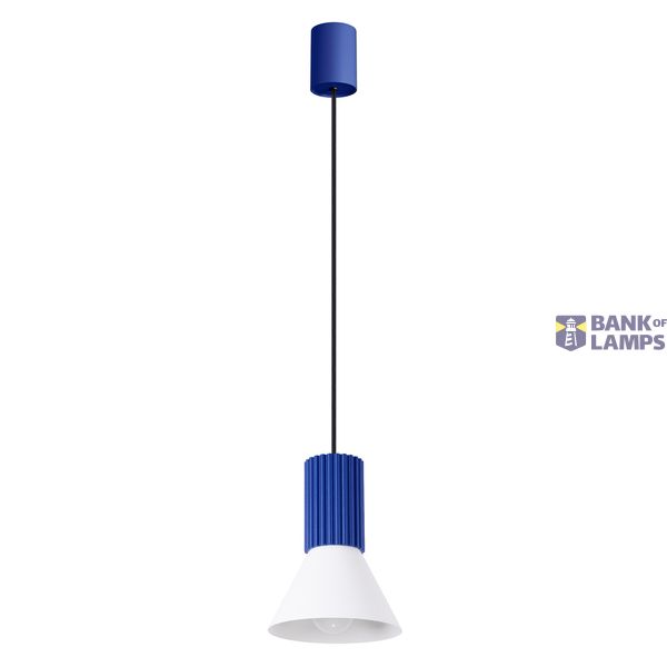 Pendant lamp ESTRIA 1 white/ultramarine image 2