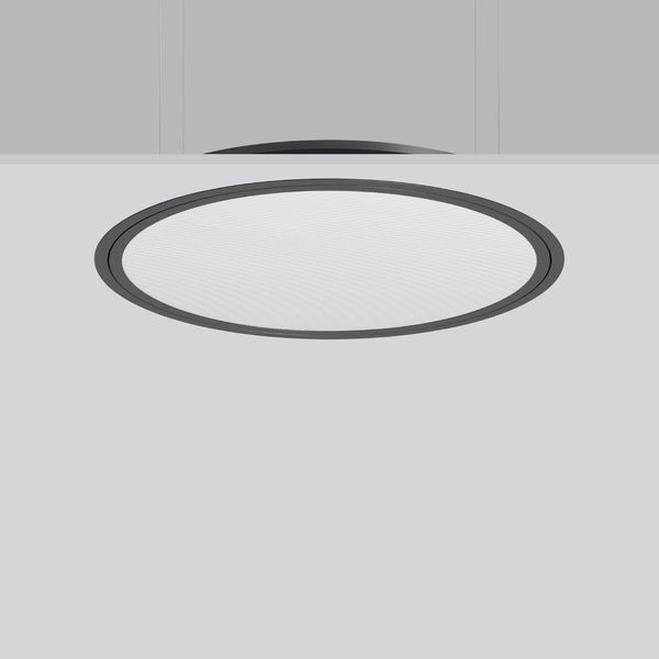 TRIONA round, 31 W, 3750 lm, 830, anthracite, DALI Recessed ceiling lu image 1