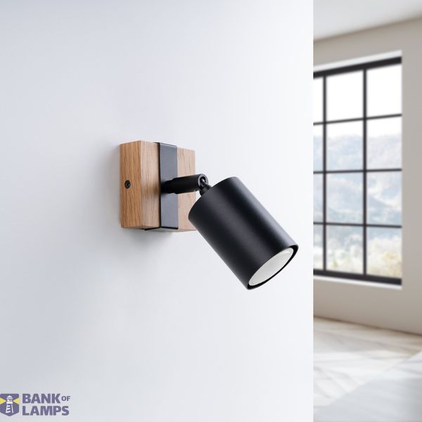 Wall lamp FAGER 1 black image 3