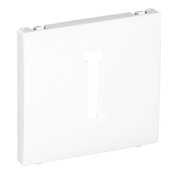 COV PLAT F/T8 FRENCH TELEP SOCKET WHITE image 1