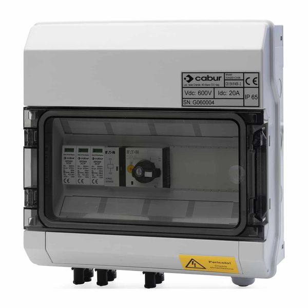 DC stringbox with release coil, IN 2_strings / 1_OUT 1000V image 1