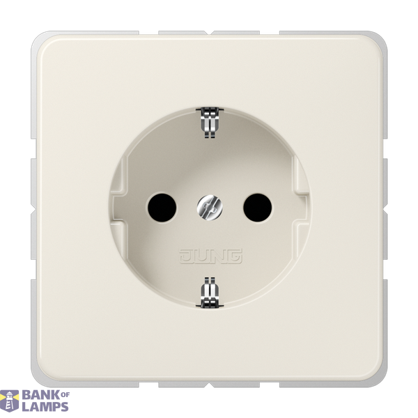 SCHUKO socket, 16 A 250 V ~, thermoplastic, CD series, white image 1