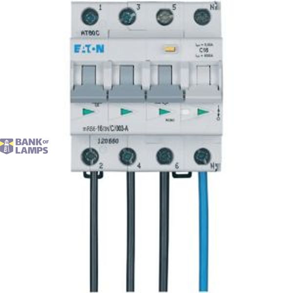 Residual current circuit-breaker 6kA 3P+N 16A B-kar 30mA FLEX image 2
