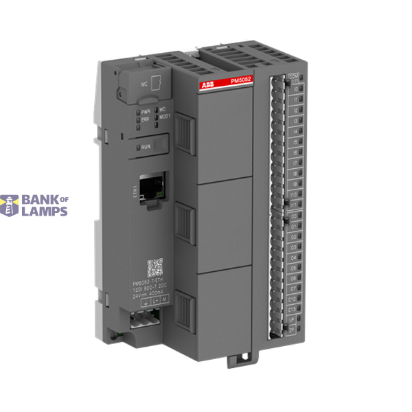 PM5052-T-ETH:AC500, Program Control, 4MB, 12DI/8DO-T/2DC, Ethernet, 24VDC, image 1