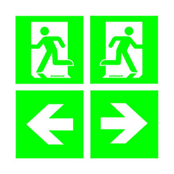 Pictogram set for NLPM.. 2x man/door, 2x arrows image 1
