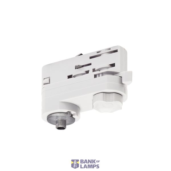 Luminaire adapter for S-TRACK 3-phase track, white image 1