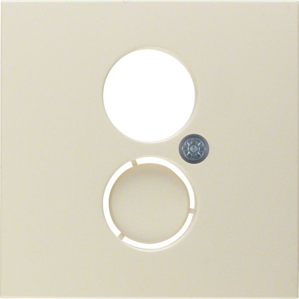 Centre plate for loudspeaker soc. out., S.1, white glossy image 2